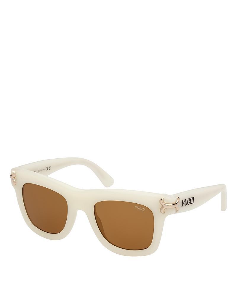 Womens Pucci 50MM Logo-Detailed Square Sunglasses Product Image