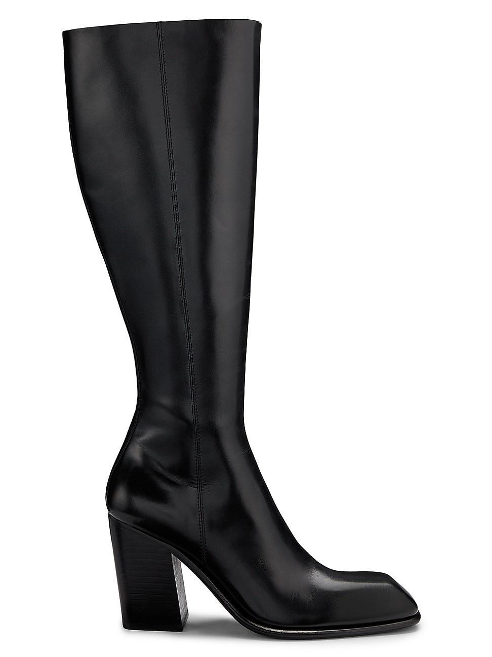 Womens Throttle 95MM Leather Knee-High Boots Product Image