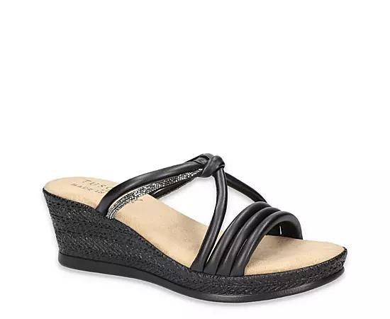 Easy Street Womens Elvera Slip-On Wedge Sandals Product Image