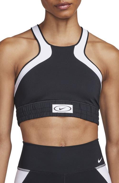 Nike Women's High Neck Medium-Support Lightly Lined Color-Block Sports Bra Product Image