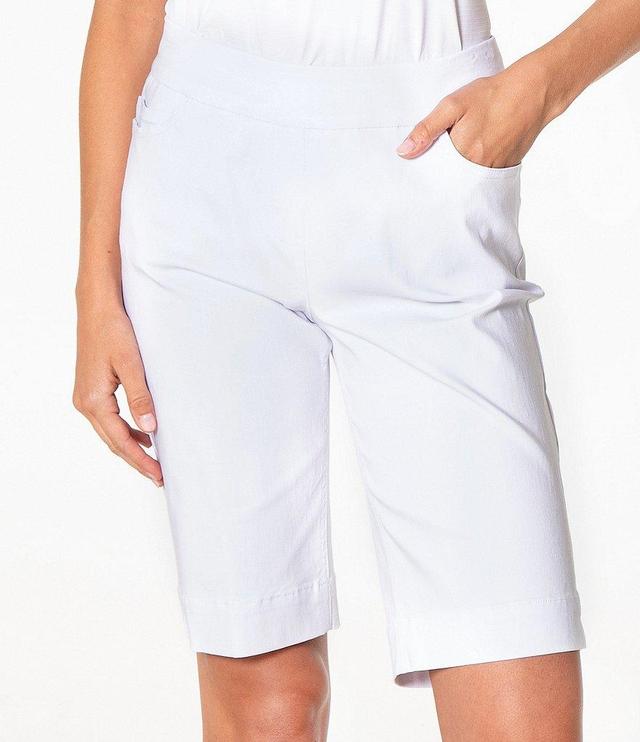 Sport Haley Slimsation Pull-On Solid Pocketed Bermuda Shorts Product Image