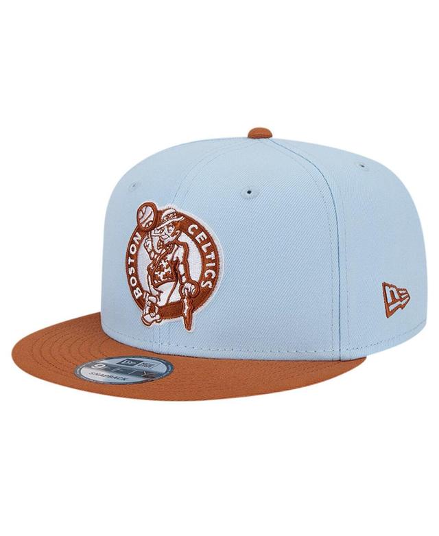 Mens New Era /Brown Boston Celtics 2-Tone Color Pack 9FIFTY Snapback Hat Product Image