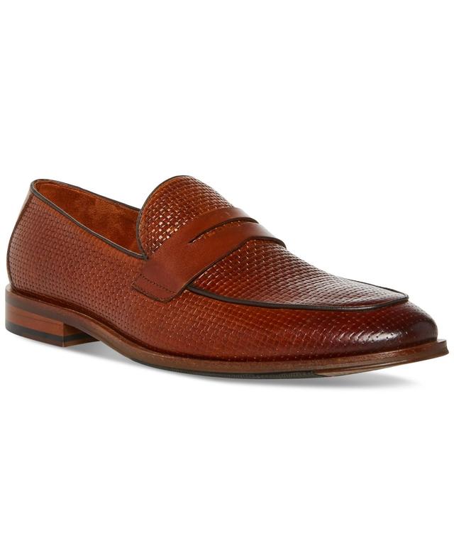 Steve Madden Mens Tarin Woven Vamp Penny Loafer Product Image