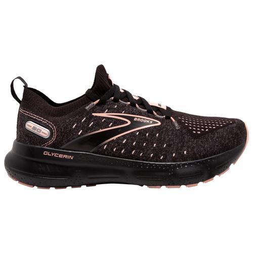 Brooks Womens Glycerin Stealthfit 20 - Shoes White/Black Product Image