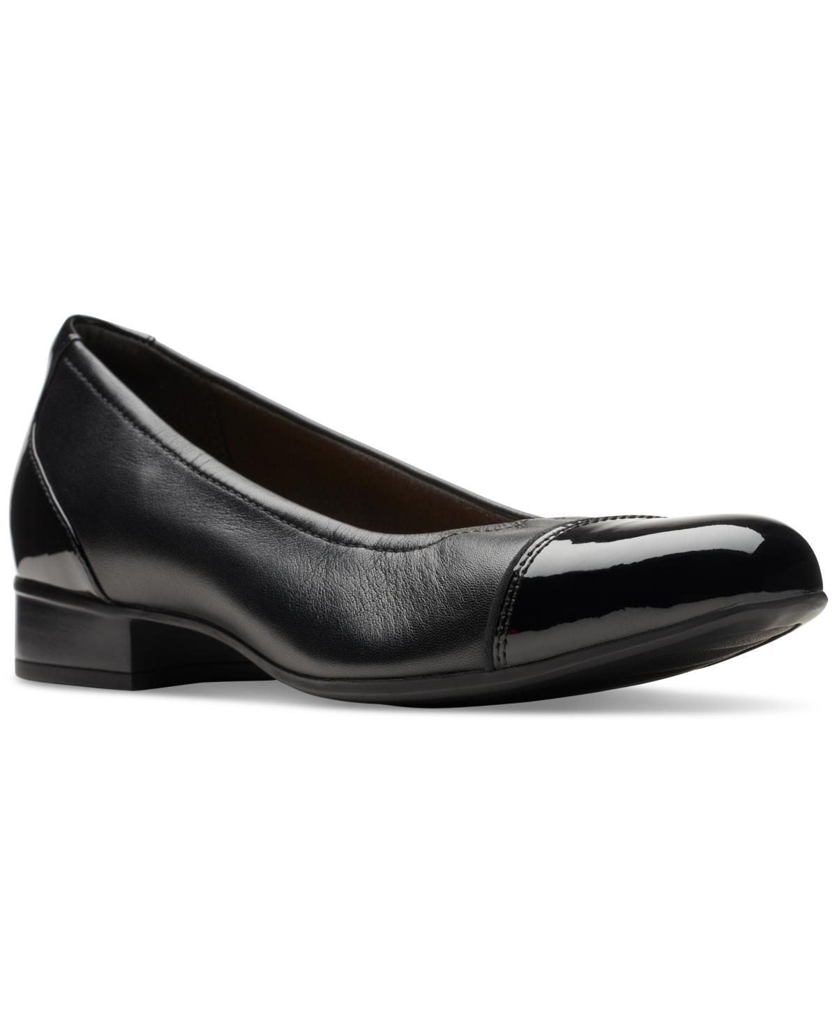 Clarks Womens Juliet Step Slip-On Cap-Toe Flats Womens Shoes Product Image