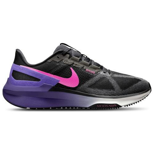 Nike Mens Nike Air Zoom Structure 25 - Mens Running Shoes Anthracite/Black/Fuchsia Product Image