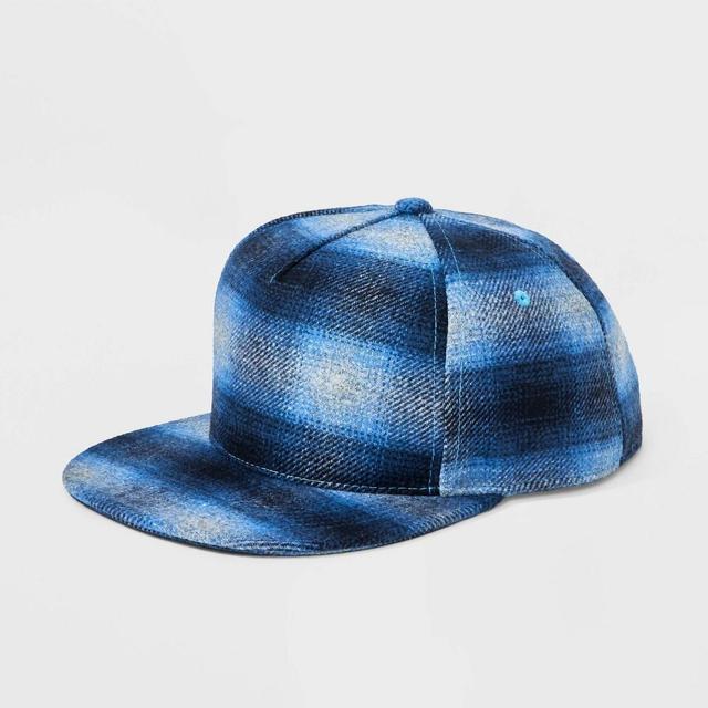 Mens Plaid 5 Panel Baseball Hat - Original Use Product Image