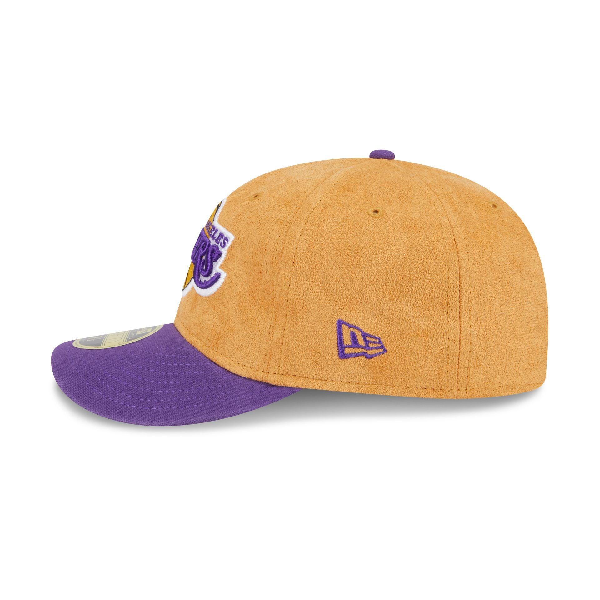 Los Angeles Lakers Tan Texture Low Profile 59FIFTY Fitted Hat Male Product Image