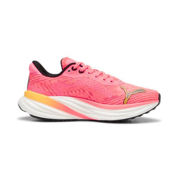 PUMA Magnify NITROâ¢ Tech 2 Women's Running Shoes in Sunset Glow/White/Sun Stream Product Image