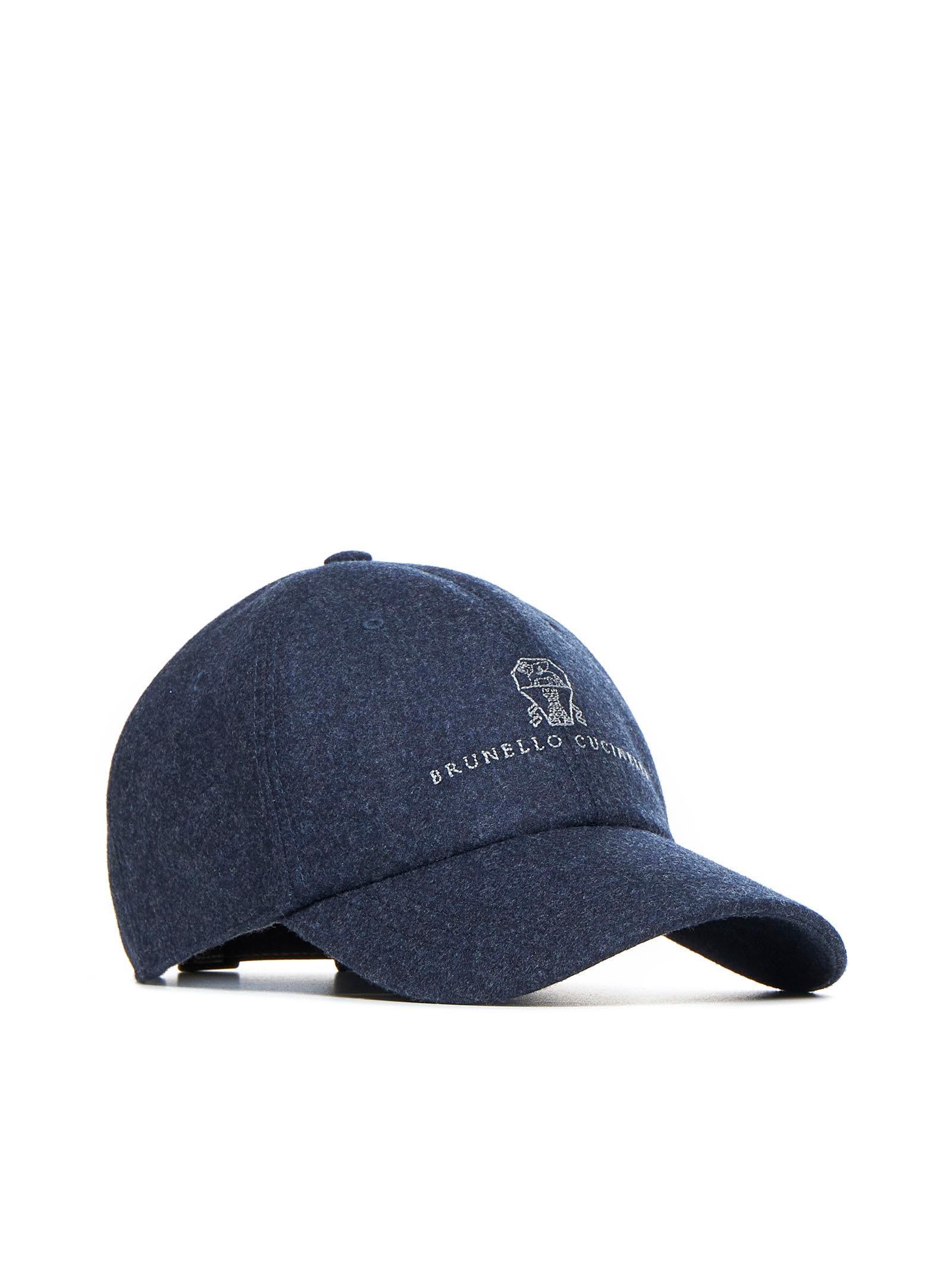 Logo Embroidered Baseball Cap In Blue Product Image