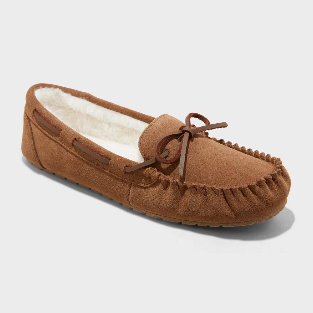 Womens Bria Moccasin Slippers - Auden Chestnut 8 Product Image