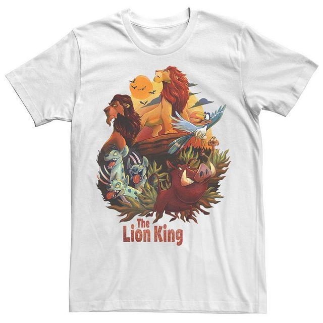 Disneys Lion King Mens Main Cast Poster Tee Athletic Grey Product Image