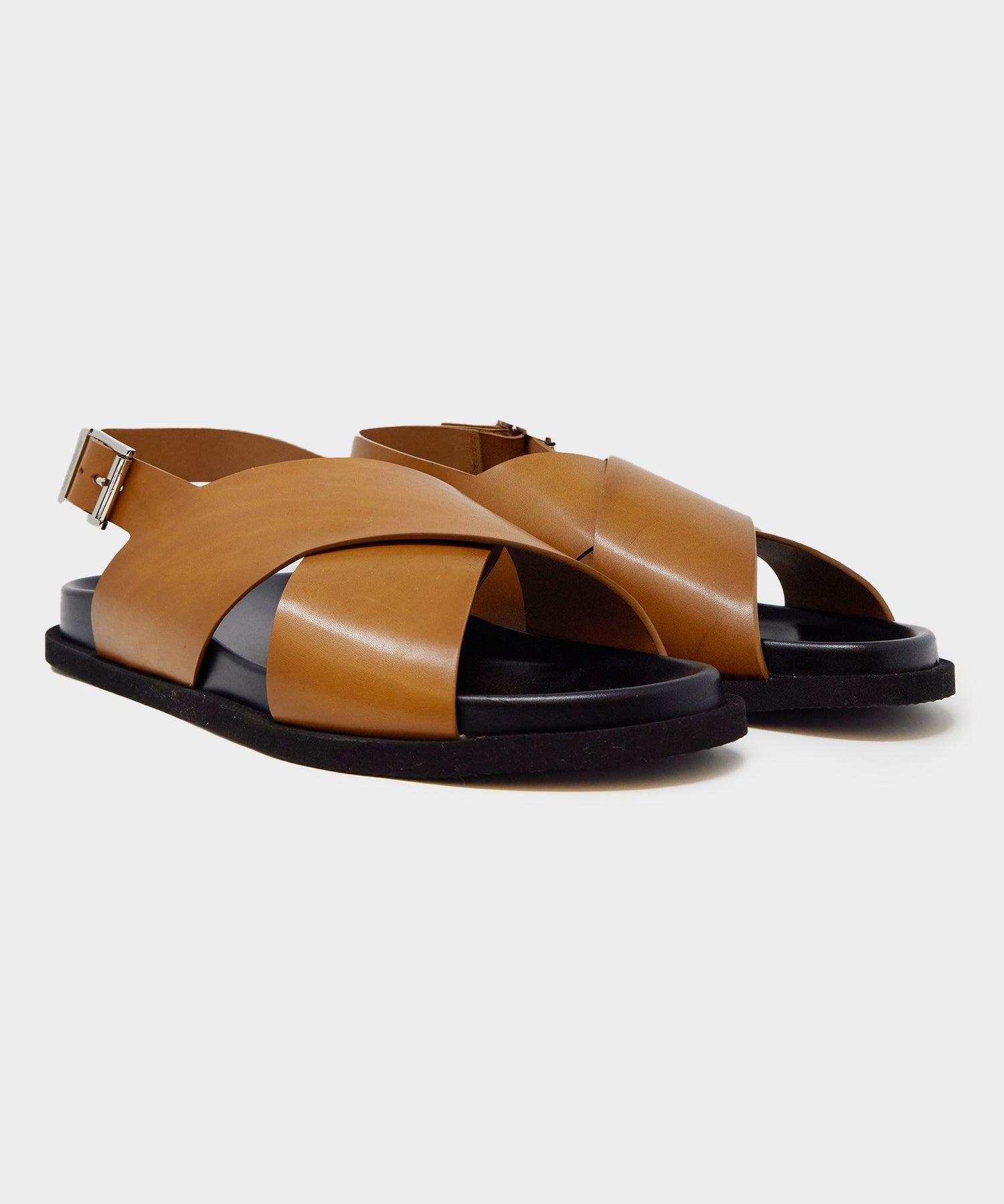 Armando Cabral Manjak Leather Sandal in Caramel Product Image