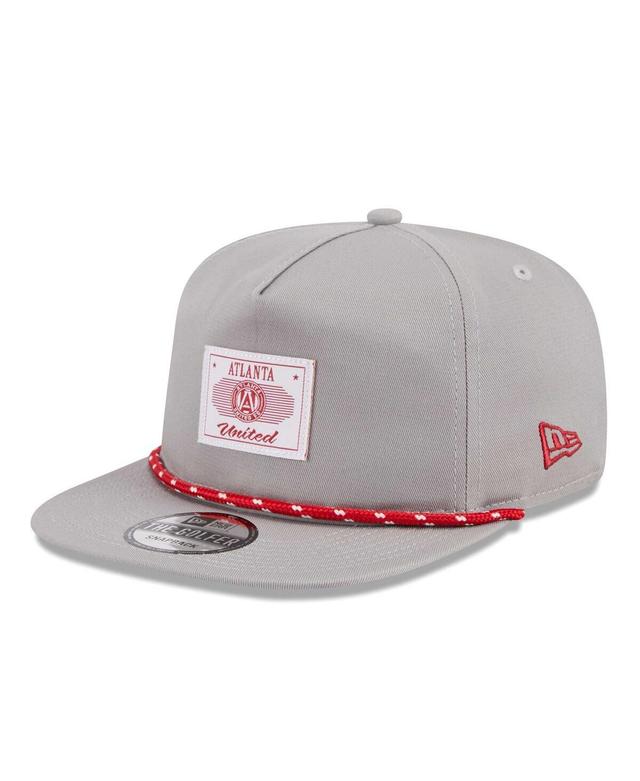 New Era Mens Gray Atlanta United Fc Established Patch 9FORTY A-Frame Trucker Adjustable Hat Product Image