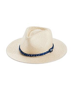 Womens Packable Straw Fedora Product Image