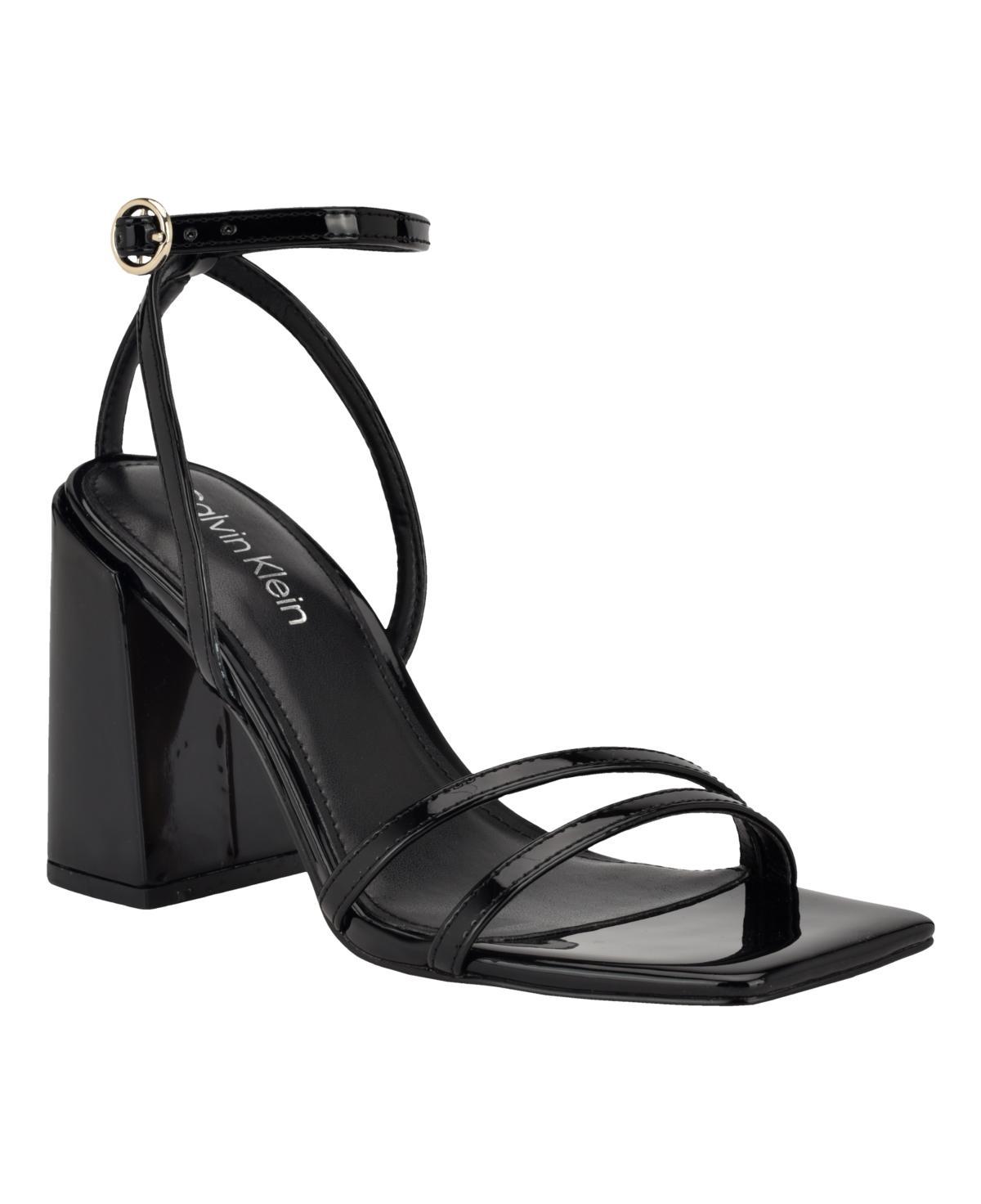 Calvin Klein Sassa (Light Natural Patent) Women's Sandals Product Image