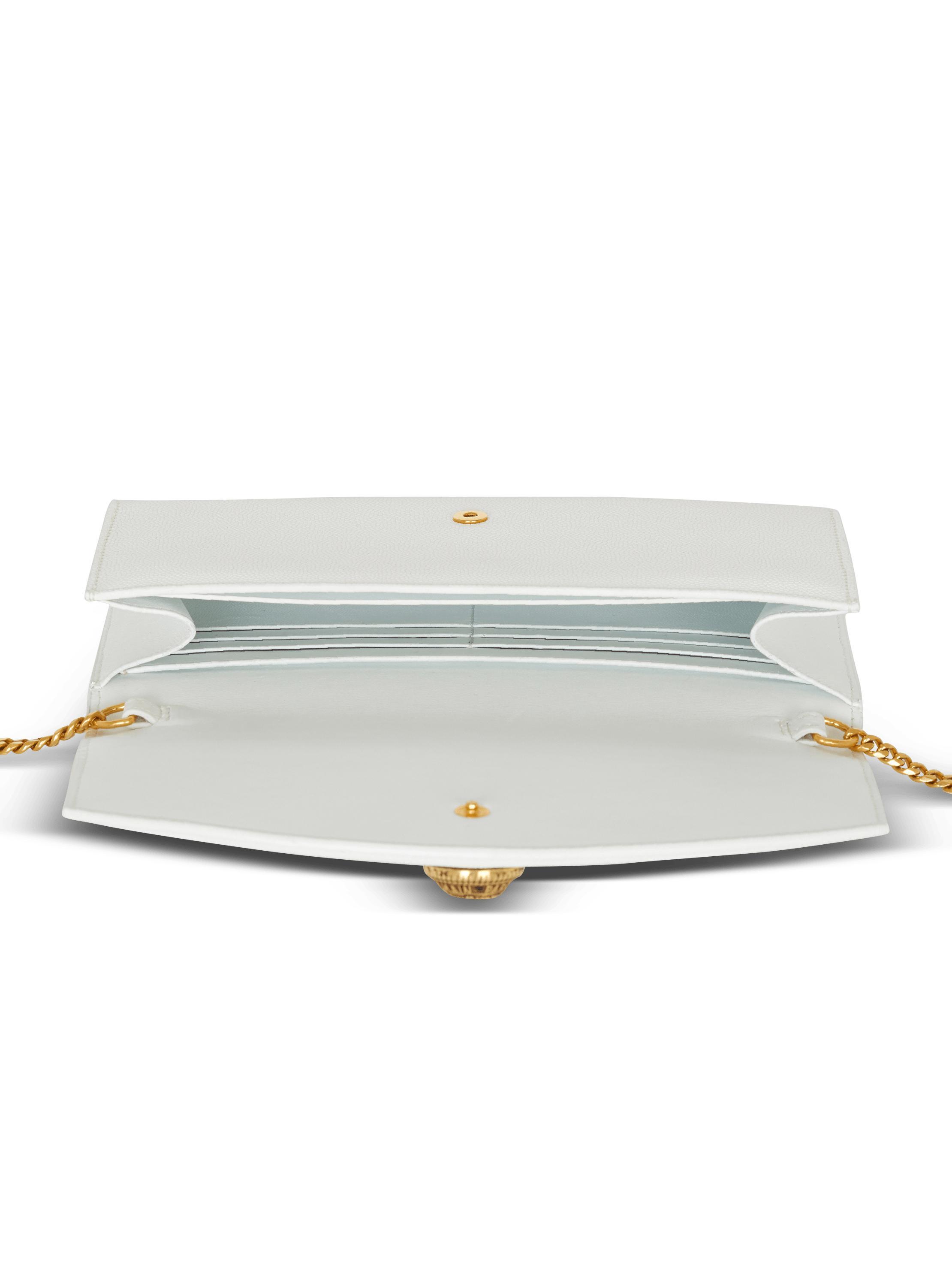 Emblème grained calfskin clutch Product Image