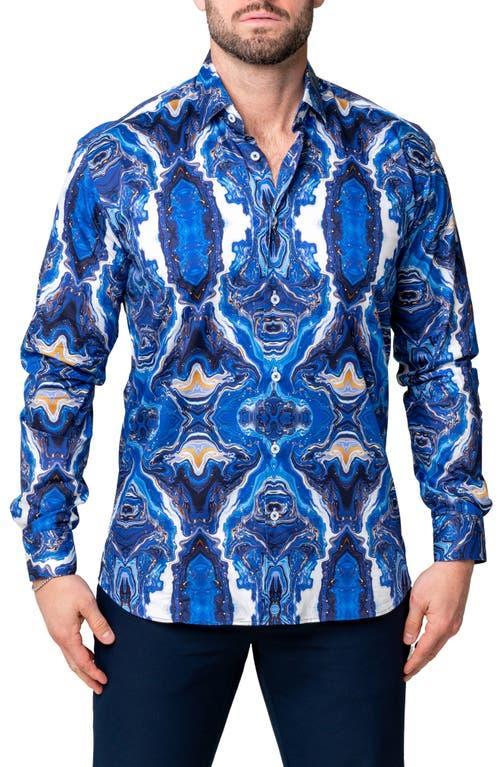 Mens Fibonacci Oil Spill Sport Shirt Product Image