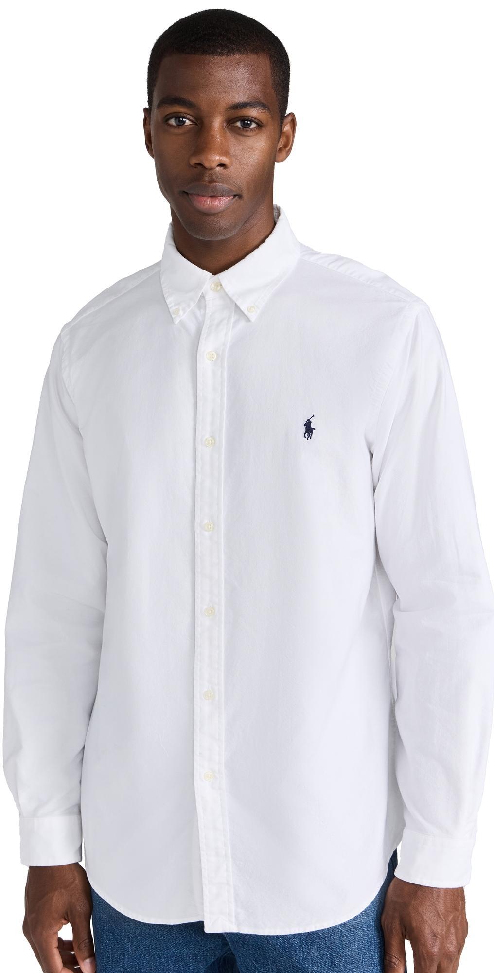 Mens Garment-Dyed Classic-Fit Oxford Shirt Product Image