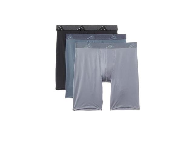 Mens adidas 3-pack Microfiber Long Boxer Briefs Product Image