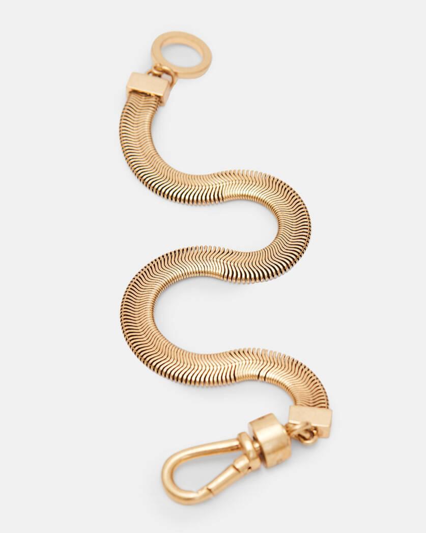 Flat Snake Gold-Tone Bracelet Product Image