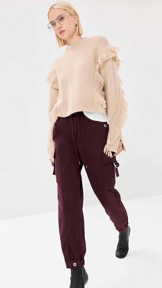 3.1 Phillip Lim Crewneck Sweater with Fringe Trim | Shopbop Product Image