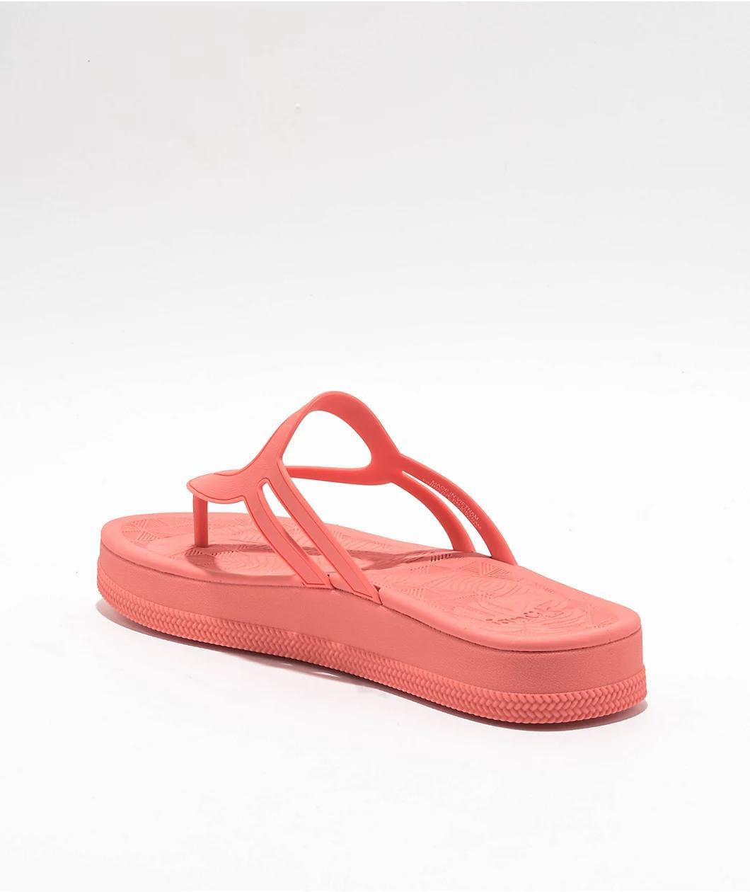 Sanuk Sunshine Burnt Coral Sandals Product Image