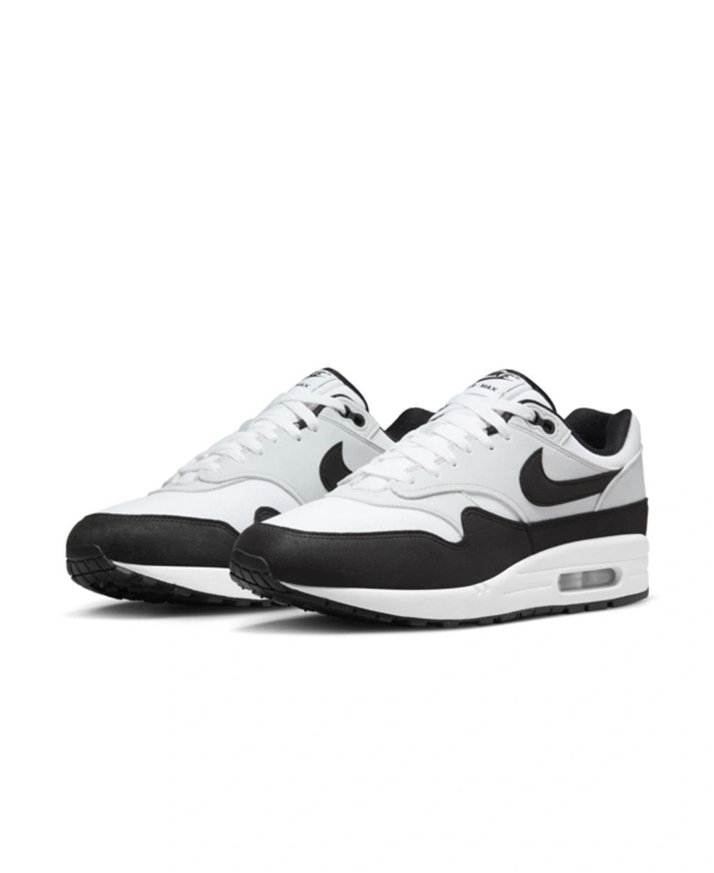 Nike Mens Air Max 1 Casual Sneakers from Finish Line - White, Black Product Image