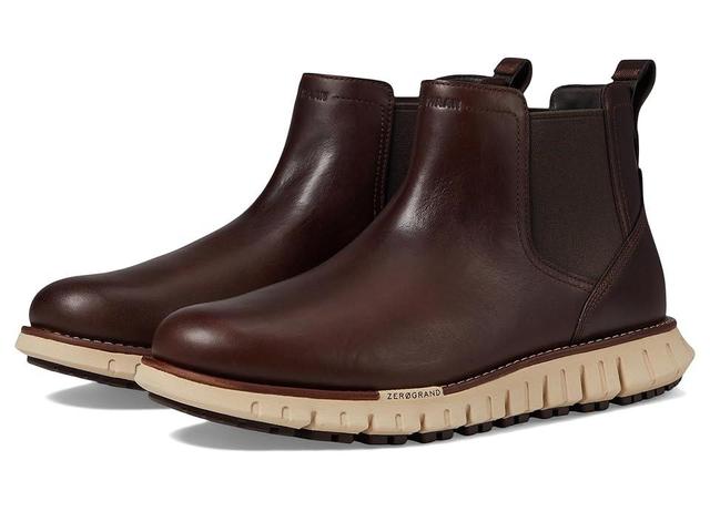 Cole Haan Zerogrand Remastered Waterproof Chelsea Boots (Dark Coffee/Oxford Tan) Men's Boots Product Image