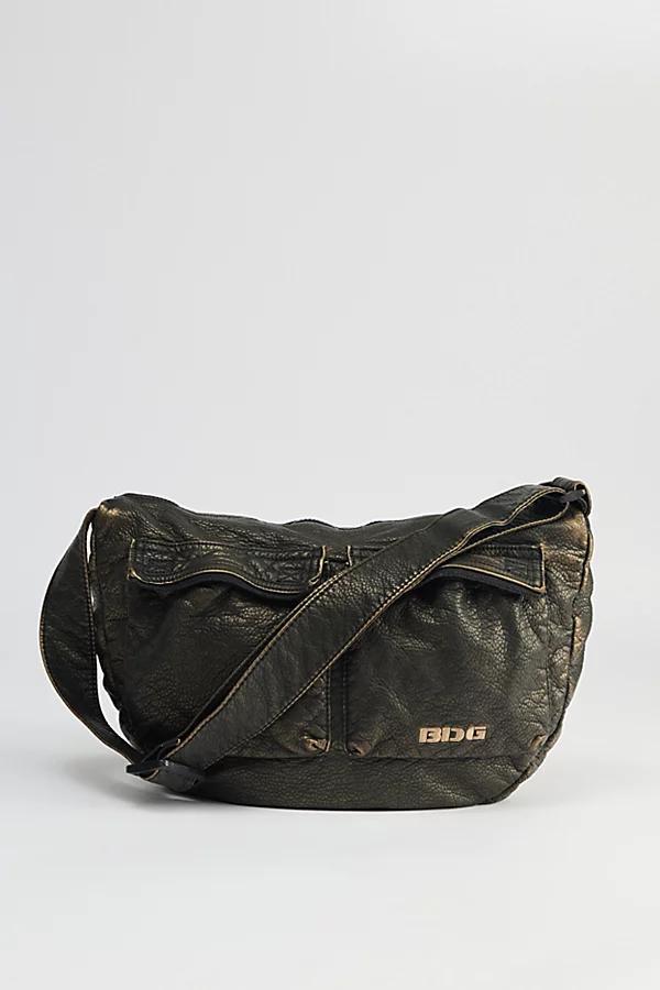 BDG Washed Faux Leather Sling Bag Mens at Urban Outfitters Product Image