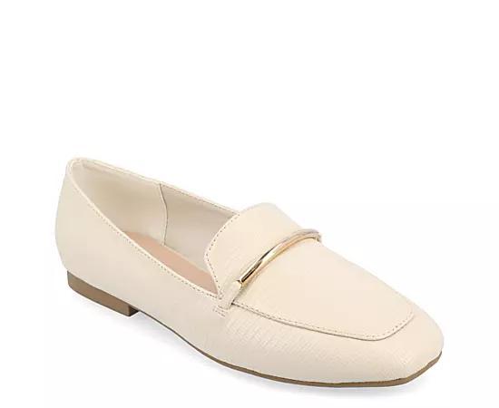 Journee Collection Wrenn Tru Comfort Foam Womens Loafer Flats White Product Image