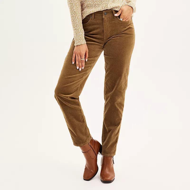 Womens Croft & Barrow Corduroy Bootcut Pants Product Image