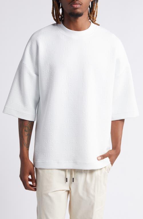 NIKE Air Oversize Crewneck Sweatshirt In Summit White/summit White Product Image