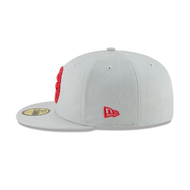 Toronto Raptors Basic Grey 59FIFTY Fitted Hat Male Product Image