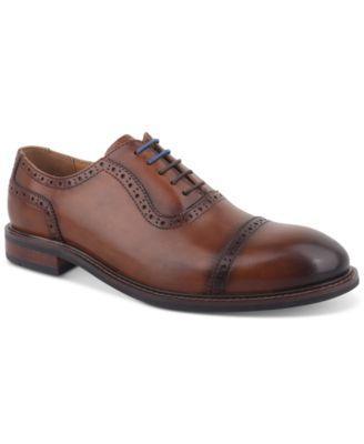 Bar Iii Mens Ashfordd Cap Toe Brogue Leather Dress Shoe, Created for Macys Product Image