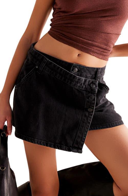 Wynne Denim Skirt In Eclipse Product Image