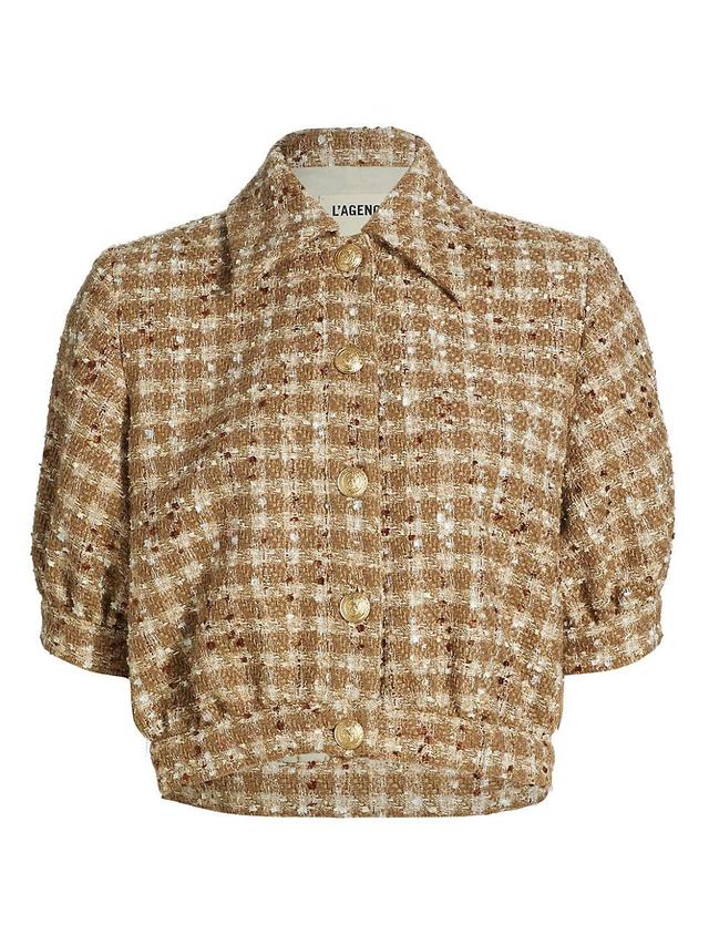 Womens Cove Tweed Crop Jacket Product Image