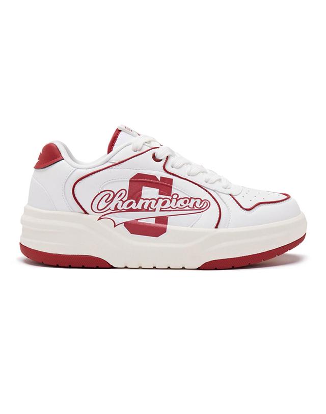 Champion Womens Varsity 1 Shoes White/Ember Red 7.5 Product Image