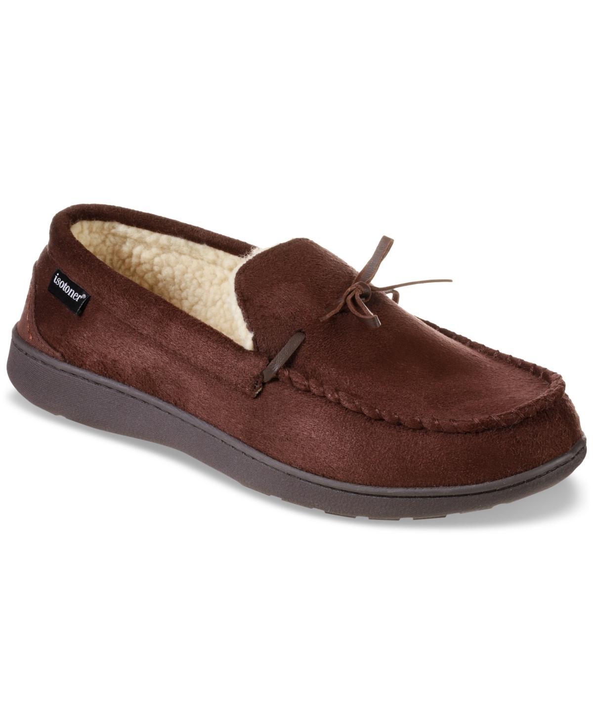 Isotoner Signature Mens Memory Foam Microsuede Nigel Moccasin Slippers Product Image