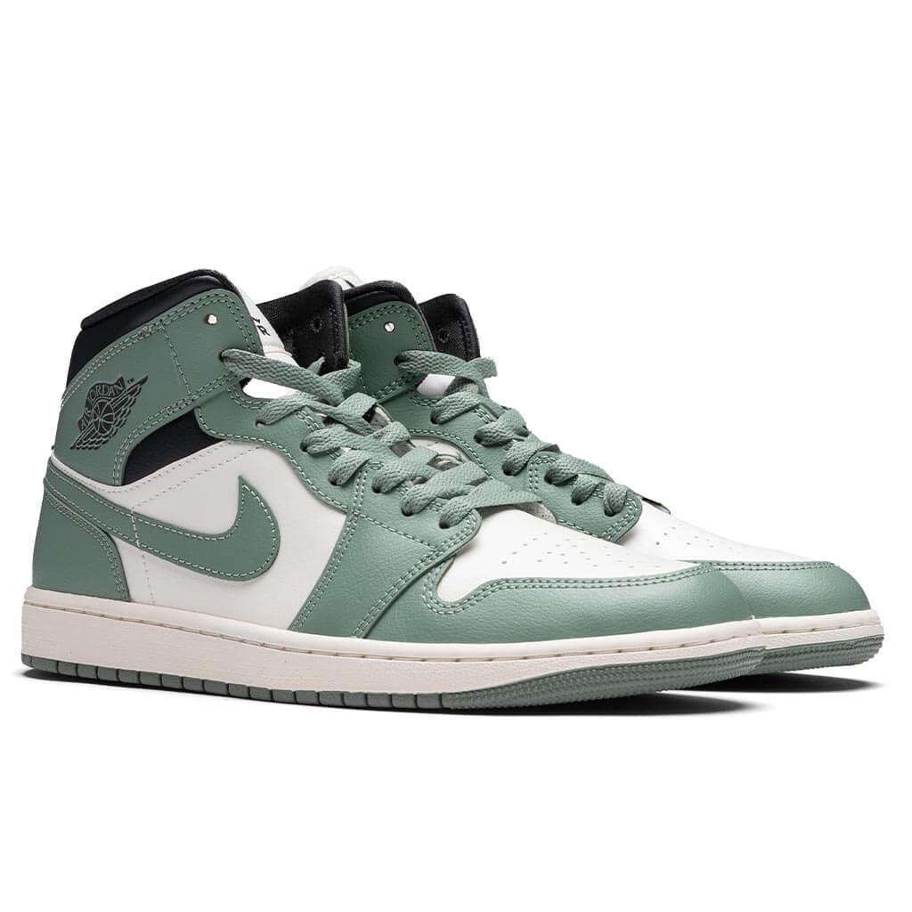 Women's Air Jordan 1 Mid - Sail/Jade Smoke/Anthracite Female Product Image