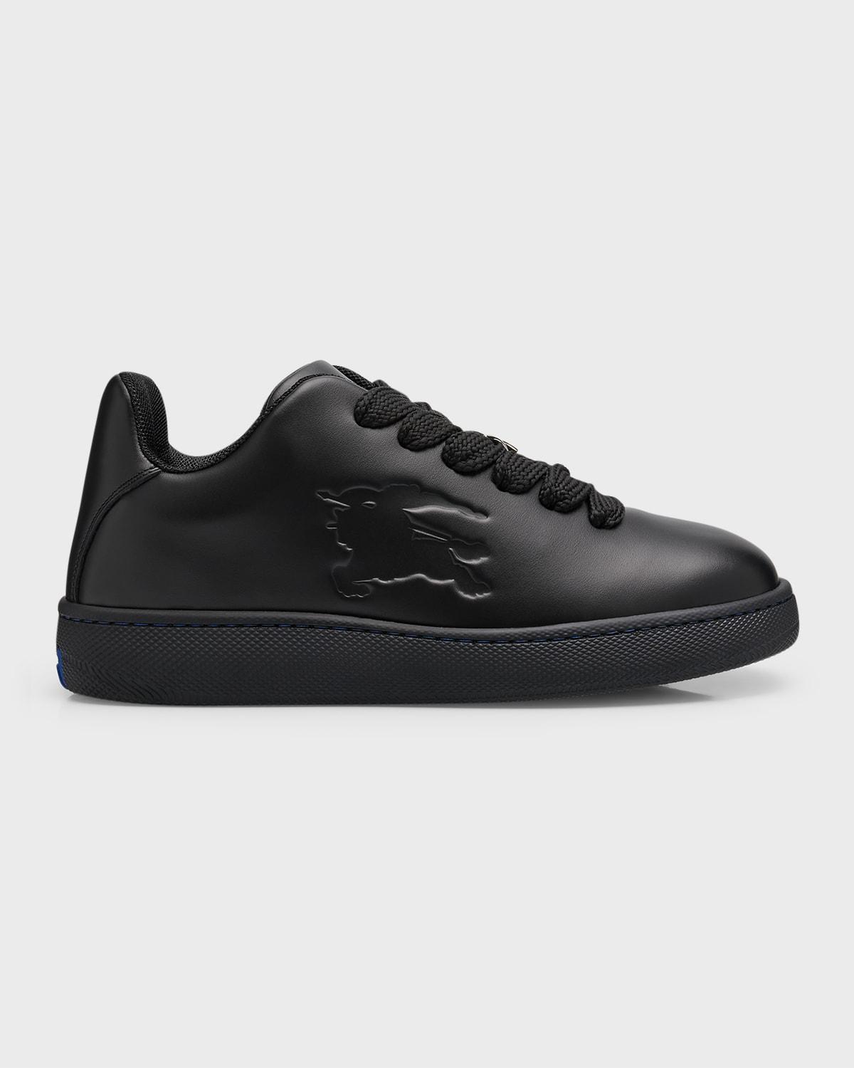 Mens MS25 Equestrian Knight Embossed Leather Low-Top Sneakers Product Image