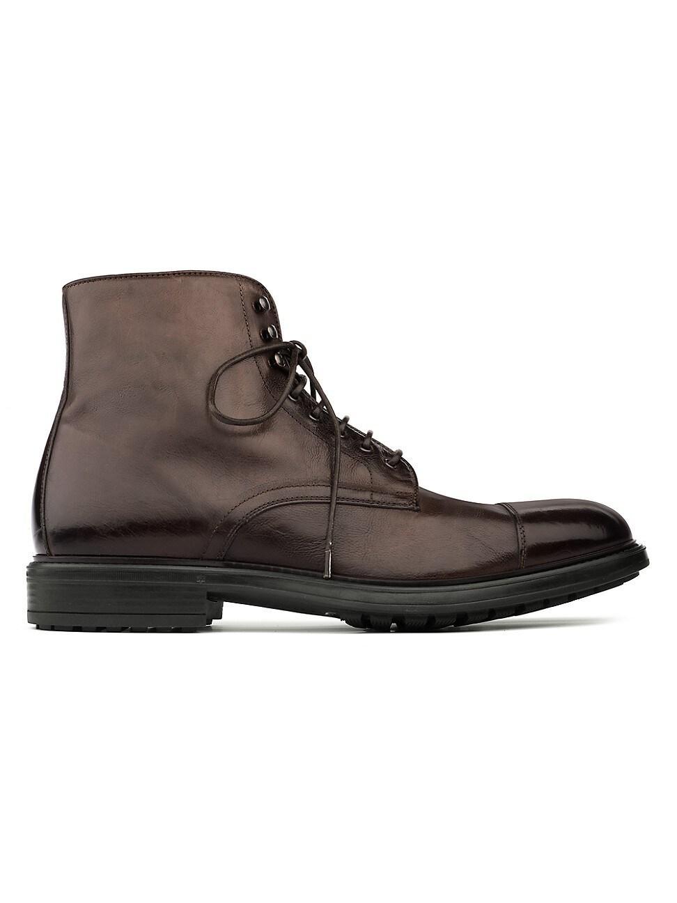 Mens Burkett Leather Ankle Boots Product Image