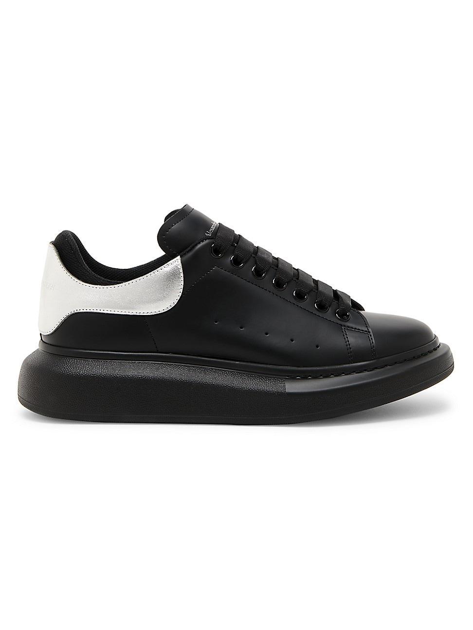 Mens Leather Low-Top Sneakers Product Image