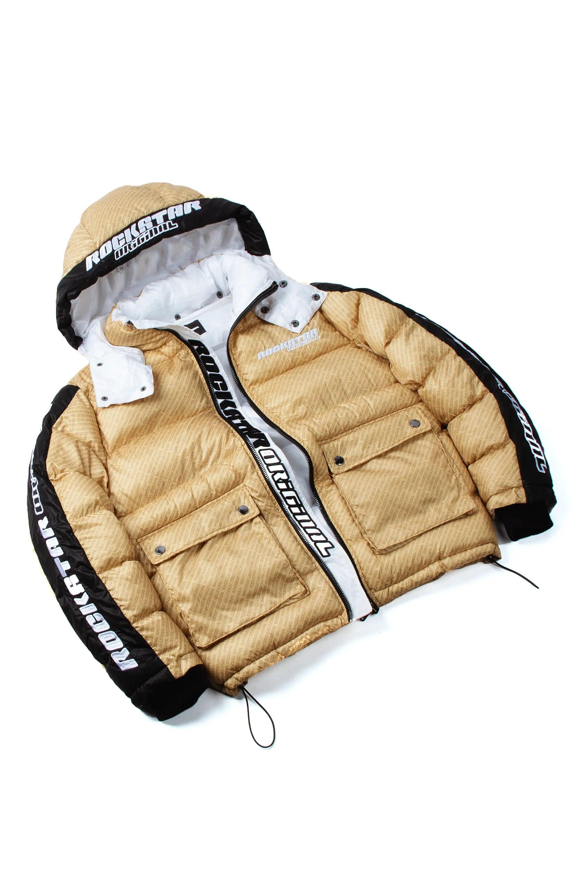 Bryson Puffer Jacket- Beige Male Product Image