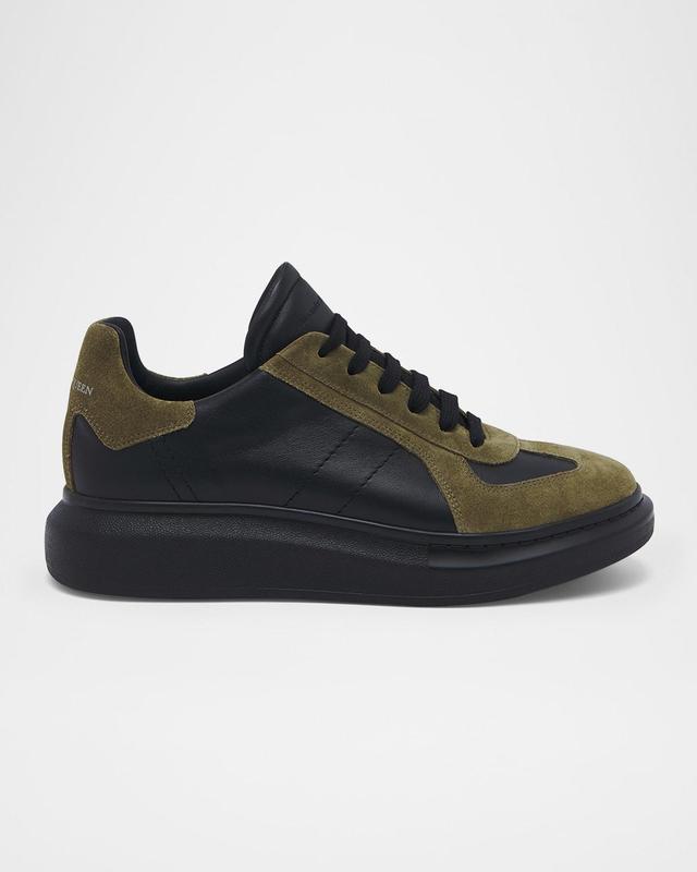 Mens Leather and Suede Oversized Sneakers Product Image