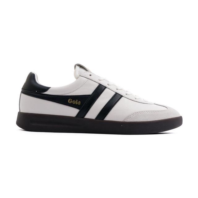 Gola Cyclone Women's Shoes - Leather White/Black/Dark Gum Product Image