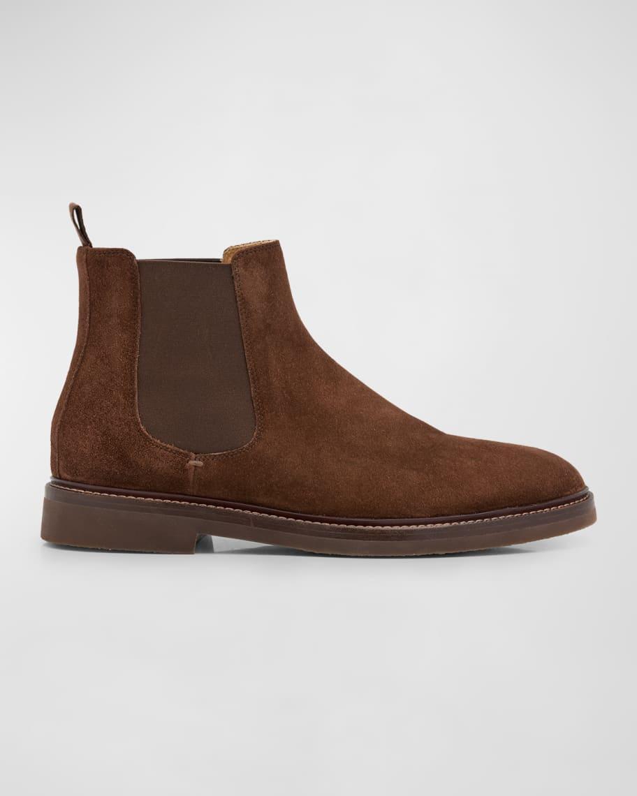 Men's Suede Chelsea Ankle Boots Product Image