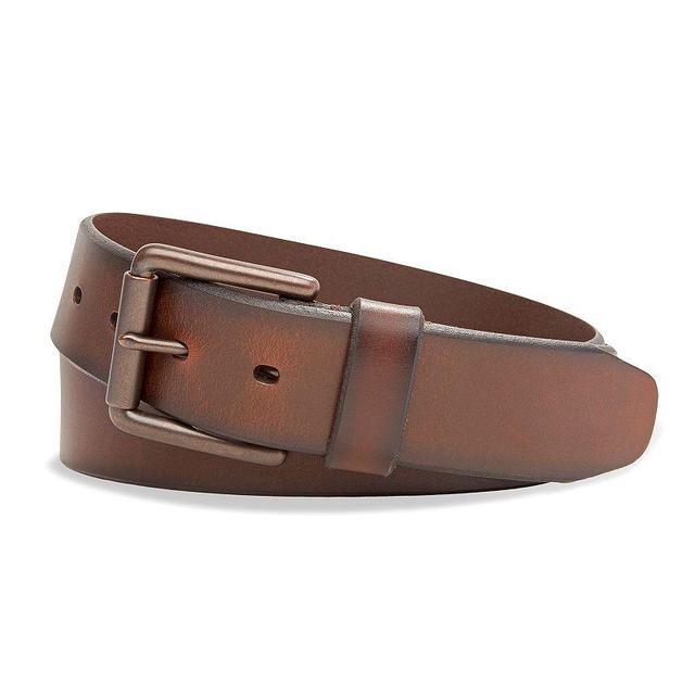Mens Dockers Soft-Touch Leather Belt Brown Product Image