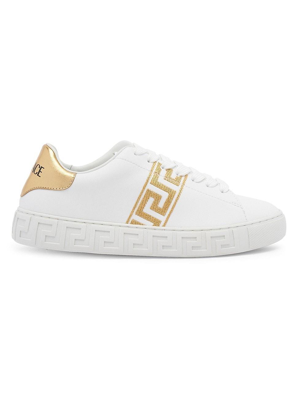 Womens Embroidered Low-Top Sneakers Product Image