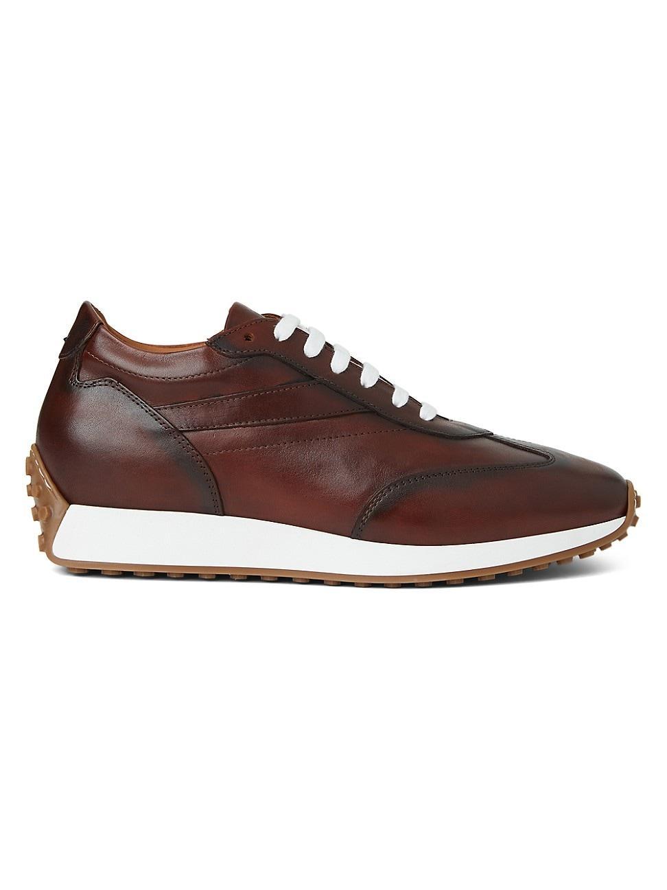 Men's Duccio Leather Running Sneakers Product Image